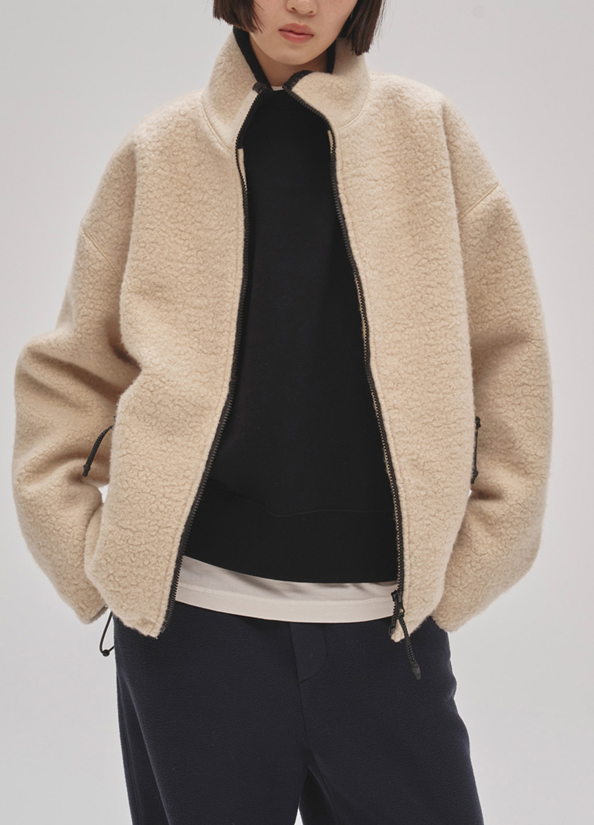 羊毛絨拉鍊夾克